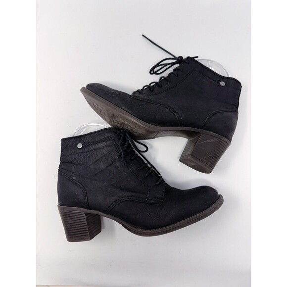 Zamsh Black leather boots bootie EU39 8.5 - Picture 4 of 11